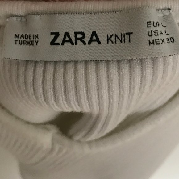 ZARA Knit Ribbed Crop - Picture 4 of 5